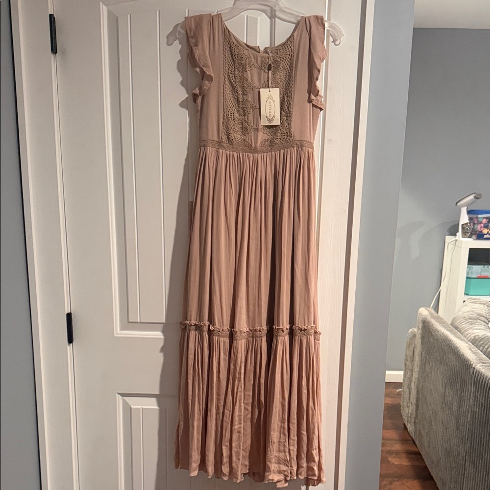 Joyfolie Girls Blush Pink Maxi Dress